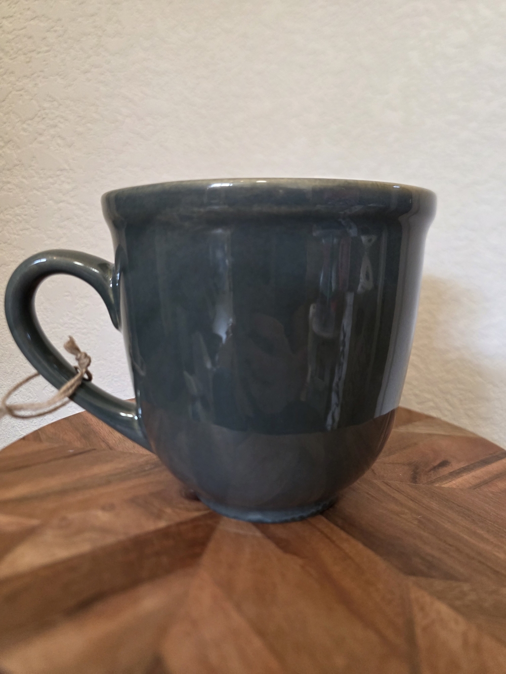 Made In India Stoneware Coffee Mug - Deep Slate Blue, Handcrafted